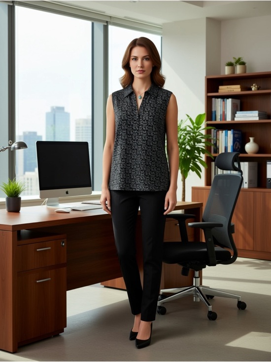 MICHAEL Michael Kors Tops - ❤️Price Drop❤️MICHAEL Michael Kors Black and Gray Logo Blouse